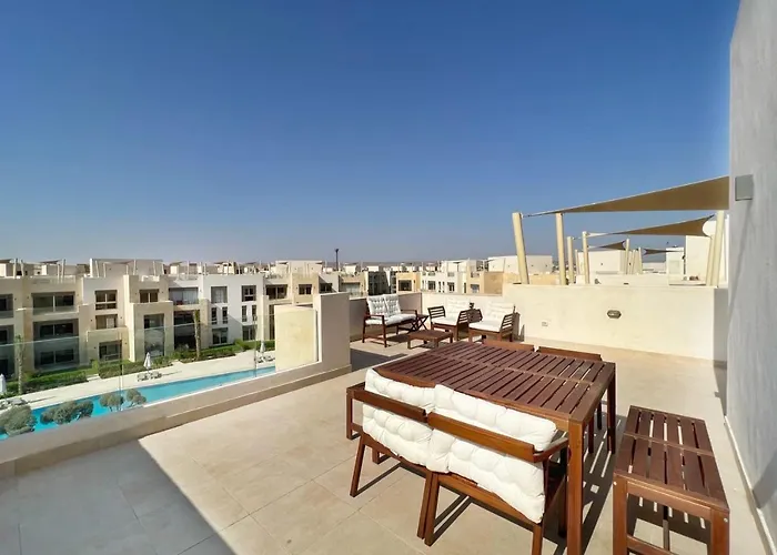 Appartement Dazzling 2 Bdr W Rooftop Mangroovy Free Pool & Access Hurghada